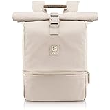 HEAVER® Rolltop Rucksack Damen & Herren, Rucksack mit Laptopfach, Uni Rucksack Damen, Rollrucksack Damen, Casual Daypack, Rucksäcke Damen, Laptop Rucksack wasserabweisend, Waterproof Backpack, Groß