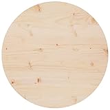 vidaXL Tischplatte Massivholzplatte Holzplatte Ersatztischplatte Platte für Esstisch Couchtisch Gartentisch Ø60x2,5cm Massivholz Kiefer