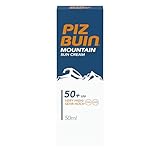 Piz Buin Mountain Sun Cream, Sonnencreme, Sonnenschutz Wintersport, Hoher Schutz vor Sonnenbrand, Kälte und Wind, LSF 50+, 50 ml