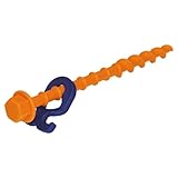 Peggy Peg – 12 Stück Schraubheringe Normal 20cm – Erdschrauben für weiche bis Harte Böden (85% Aller Böden) – Zeltheringe ideal für Camping & Outdoor – Zeltbefestigung für Planen, Vorzelte, Pavillons