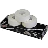 ALPIDEX 3 Rollen Fingertape Sport Tape Set 2,5 cm x 10 m Tapeverband Unelastisch Weiß Gelenk Sporttape