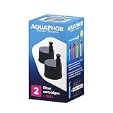 AQUAPHOR City Filterkartusche 2er Pack I Filter mit Aktivkohle I CITY Wasserfilter-Flaschen I Filtert beim Trinken I Reduziert Chlor I Perfekt für unterwegs I Große Nachhaltigkeit