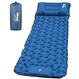 HiiPeak isomatte selbstaufblasend hoch Camping luftmatratze mit integrierten kopfkissen Outdoor campingmatte schlafmatte kleines packmass mit Fußpumpe luftzellenmatte aufblasbar