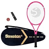Senston Tennisschläger Unisex, Tennis Racket für Anfänger und Freizeitspieler mit Tennistasche, Overgrip, Vibrationsdämpfer