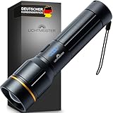 LICHTMEISTER® Taschenlampe (2000 Lumen, 5000 mAh Akku) - Taschenlampe LED aufladbar - LED Taschenlampe extrem Hell