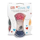 Prym 393950, 6 Farben Druckknöpfe Jersey, Love, 9 mm, Plastic, 9 mm