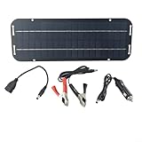 60W 12V Solar Panel Battery Charger Kit Monokristalline Solarzellen Ladegerät Autobatterie Maintainer für Wohnwagen Auto Van Boot Andere Solarenergie Batterien