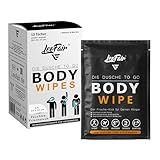 Leofair Body Wipes Einmalwaschlappen - Feuchte Waschlappen für Reisen, Camping, Festival, Outdoor & Unterwegs - 10 Große XXL Feuchttücher - einzeln verpackt