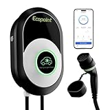 ECOPOINT Wallbox 11kW Wlan mit APP 3 Phasig, EV Wallbox 16A mit 5M Typ 2 Kabel für Elektro- und Hybridfahrzeuge, IP55, Einfache Installation, Einstellbare Stromgröße, WiFi Bluetooth Tuya App Steuerung