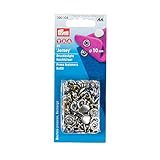 Prym 390 104 Druckknöpfe Nähfrei-Nachfüllpack MS für 390120 gl. Kappe silberfarbig 10 mm (20 Stück pro Packung)