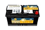 ENERGY TANK Solar 12V Batterie 140 Ah - AGM Batterie 140Ah - Solarbatterie 12 Akku - Lange Lebensdauer 12 Volt Batterie - Solar Batterien 12V - Effiziente Solar Akku 12V - Wartungsfrei Mover Batterie