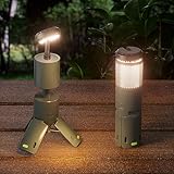 Viozon Outdoor Campinglampe,wiederaufladbar mit 10000mAh Energiebank, Einstellbare Höhe und Helligkeit, 450LM, IPX5 wasserdicht, 3 Lichtmodi, Taschenlampe für Camping, Reisen, Angeln, tragbar