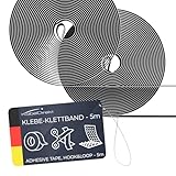 KabelDirekt – Klebe Klettband extra stark, selbstklebend – 5 m Rollen, 20 mm breit – zuschneidbare Klett-Rolle/Klettband zum Kleben, beidseitig (Klettverschluss/Hakenband & Flauschband zum Aufkleben)