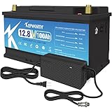 12V 100Ah LiFePO4 Akku, wiederaufladbar LithiumBatterie, mit 100A BMS, 4000+ Deep Cycle Lithium Batterien, perfekt als Solaranlage, Wohnmobil, Boot und Camping