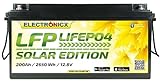 Lifepo4 200Ah 12V Batterie Solarspeicher Stromspeicher Wohnmobil Camping Lithium Batterie 12V 200 Ah für nachhaltige Energie – BMS Bluetooth Edition
