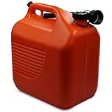 Kraftstoffkanister 20 Liter für Benzin, Diesel usw. - mit Kanüle - HDPE Kunststoff - rot - UN-Zulassung