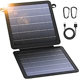 BLAVOR Solarpanel Faltbar 10W(5V/2A),geeignet für den Winter Tragbar Solar Ladegerät,IPX4 Solarpanels mit 2 USB Ports Solarcharger für Camping,Solar Panels für Handy Tablet GoPro Watches etc.