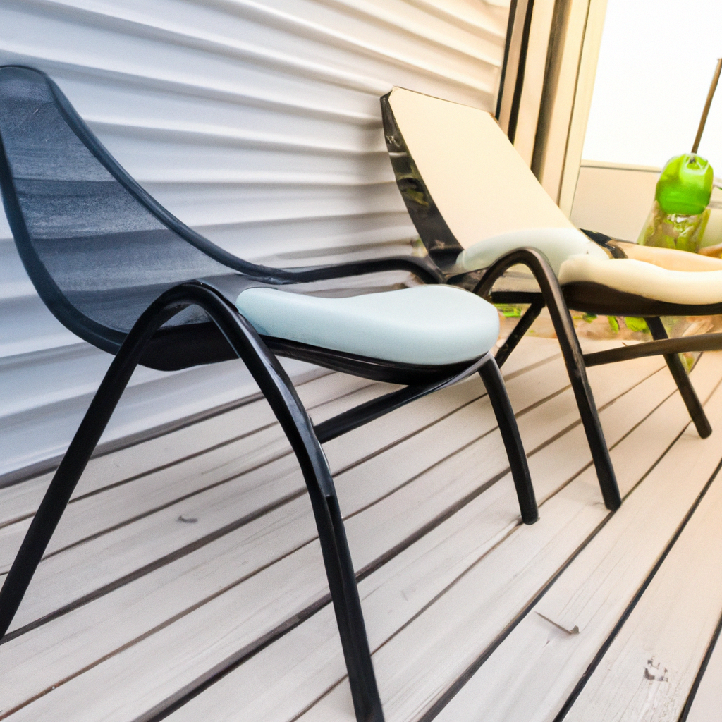 6. Mit Stil liegen: Balkonmöbel Liegestuhl - neue Trendfarben