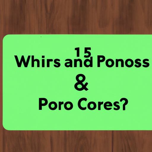 5. Welche Vor- und Nachteile gilt es zu bedenken?