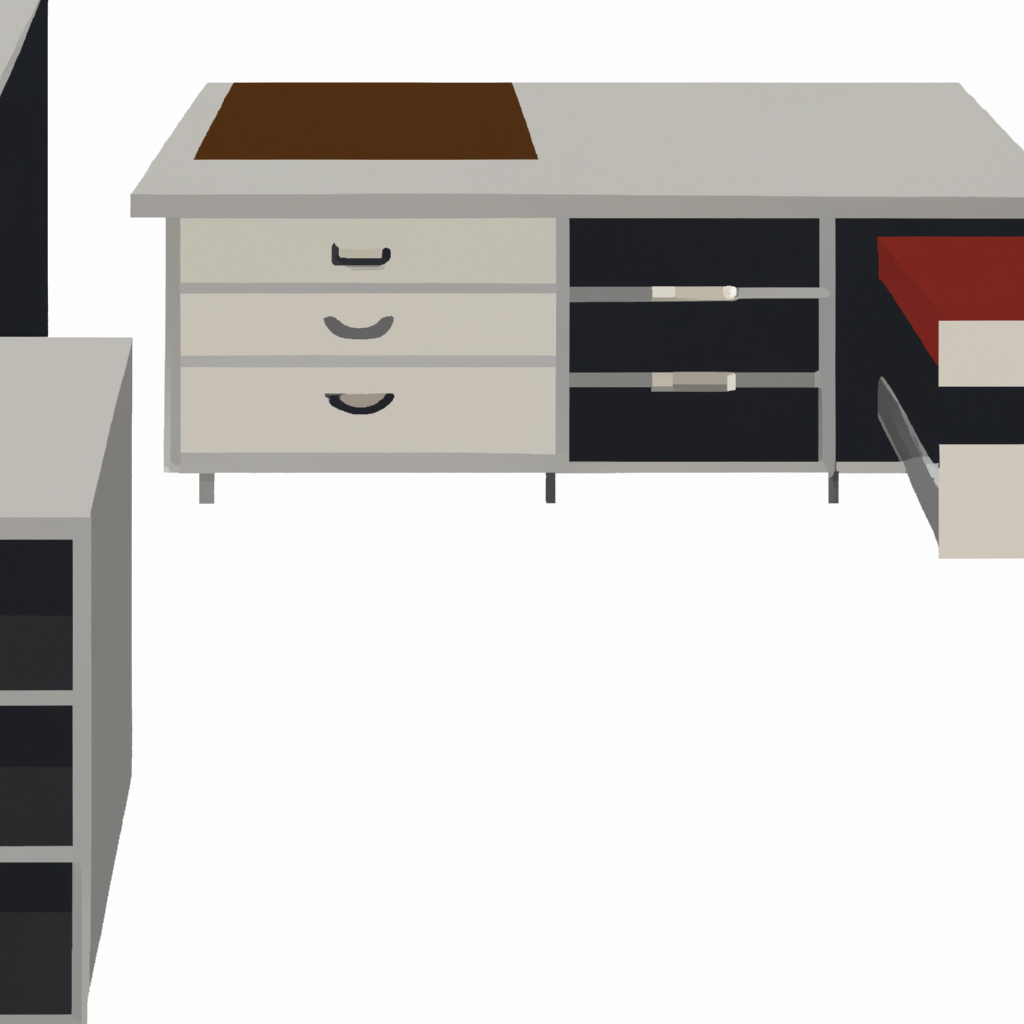 4. Mit der Schrank-Tisch-Kombination Ordnung schaffen – Wie Sie diesen Platz besser nutzen können